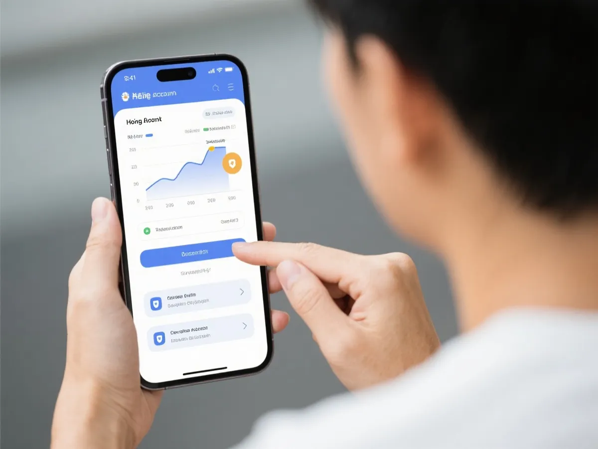 手機註冊與登入流程示意圖